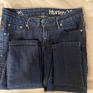 Hurley Denim Jeans 90s Vintage Style Skinny Leggings Junior Size 7